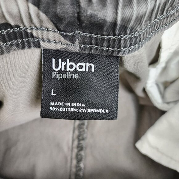 Urban Pipeline Pants Mens Large Gray Camo Cargo Joggers Elastic Waist (34x29) - Picture 4 of 9